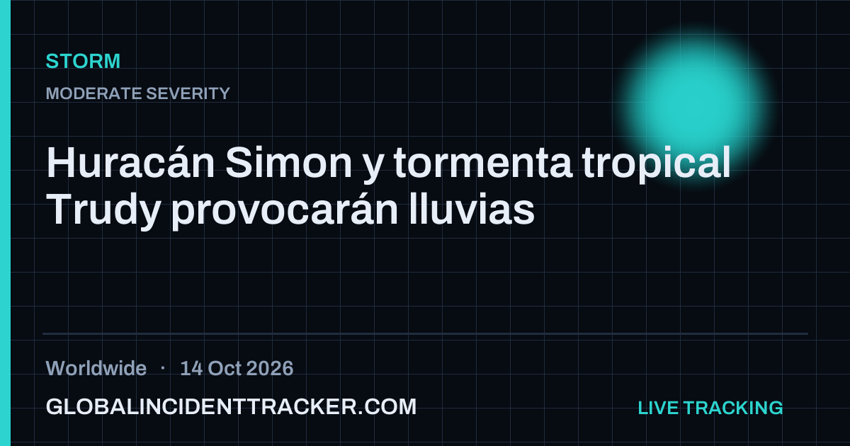 Storm incident in worldwide on 14 October 2026 — Global Incident Tracker report card