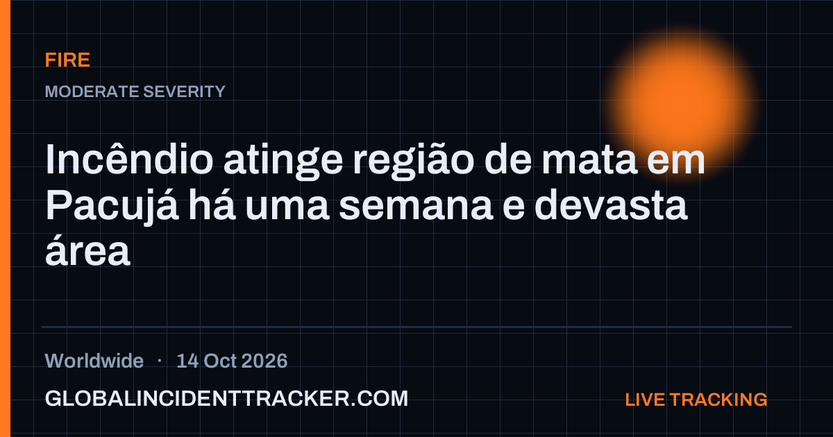 Fire incident in worldwide on 14 October 2026 — Global Incident Tracker report card
