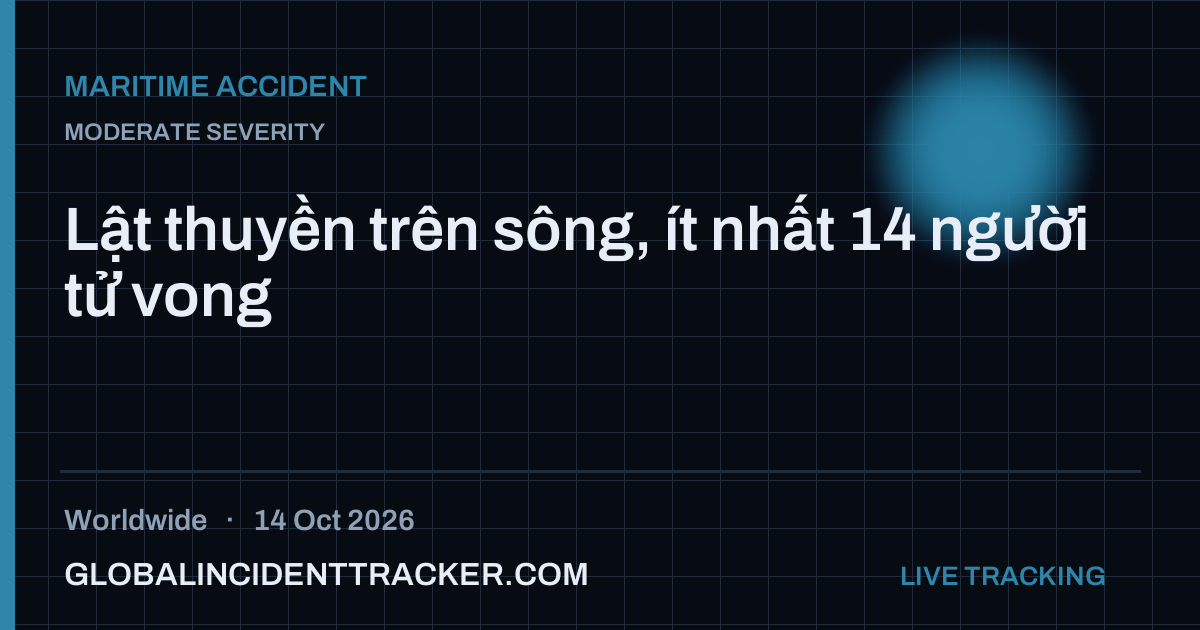 Maritime Accident incident in worldwide on 14 October 2026 — Global Incident Tracker report card