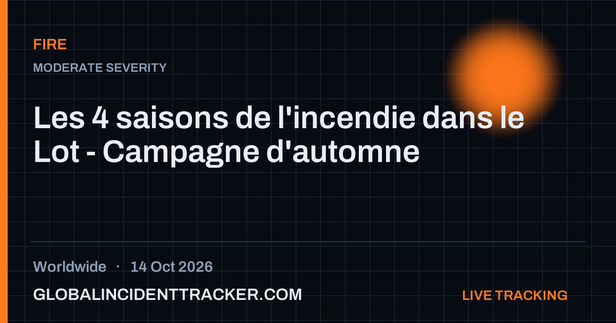 Fire incident in worldwide on 14 October 2026 — Global Incident Tracker report card