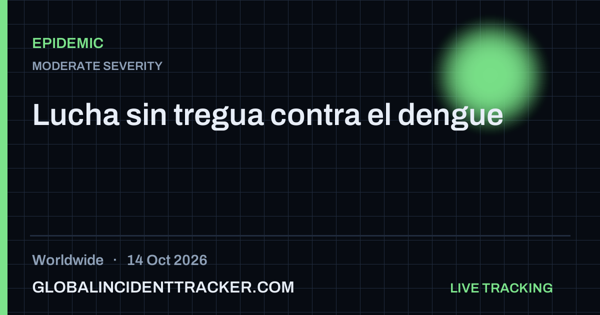 Epidemic incident in worldwide on 14 October 2026 — Global Incident Tracker report card