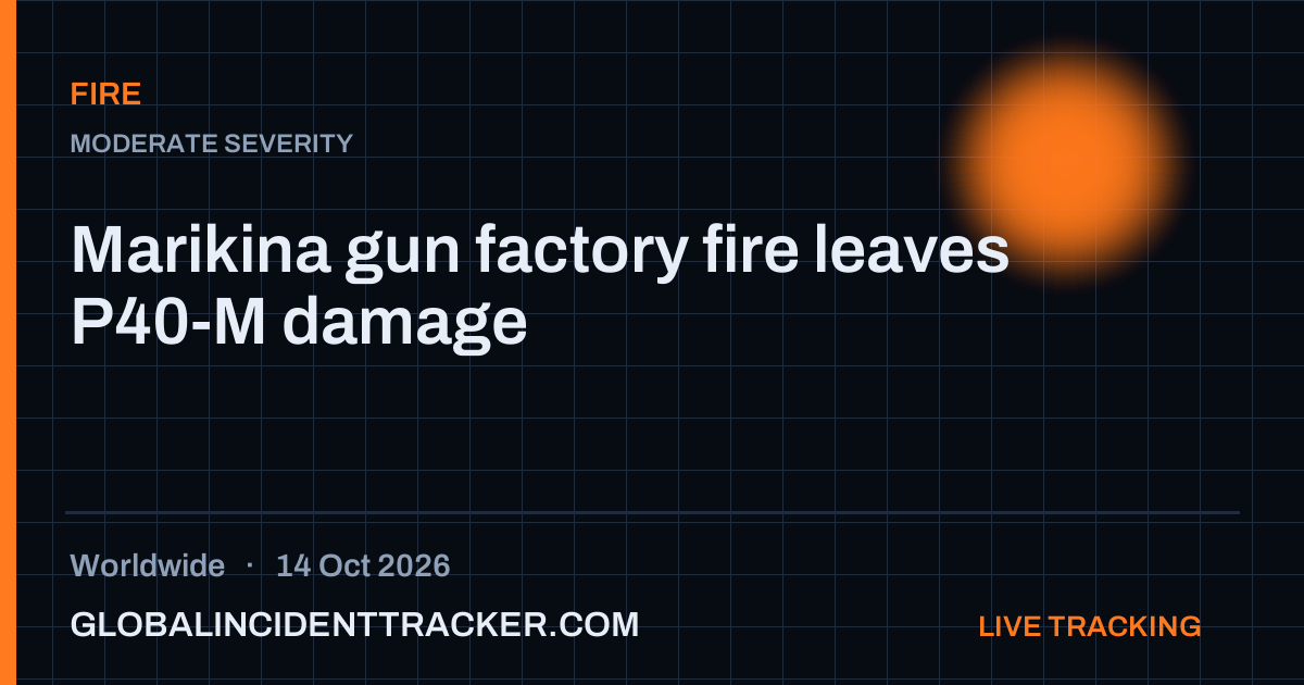 Fire incident in worldwide on 14 October 2026 — Global Incident Tracker report card
