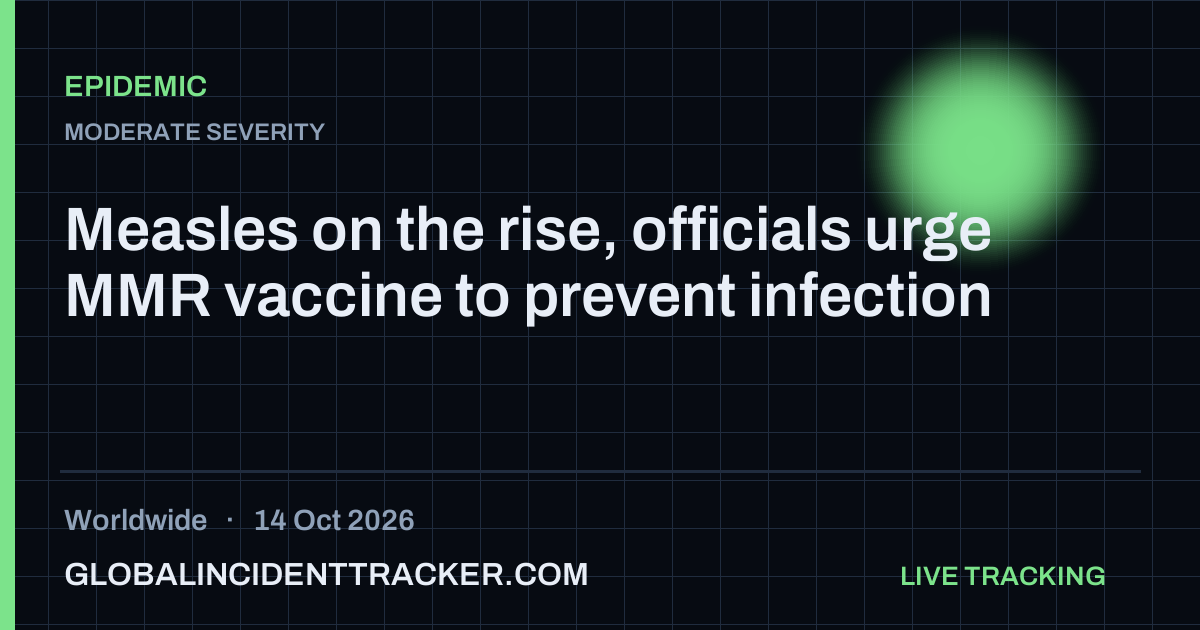 Epidemic incident in worldwide on 14 October 2026 — Global Incident Tracker report card