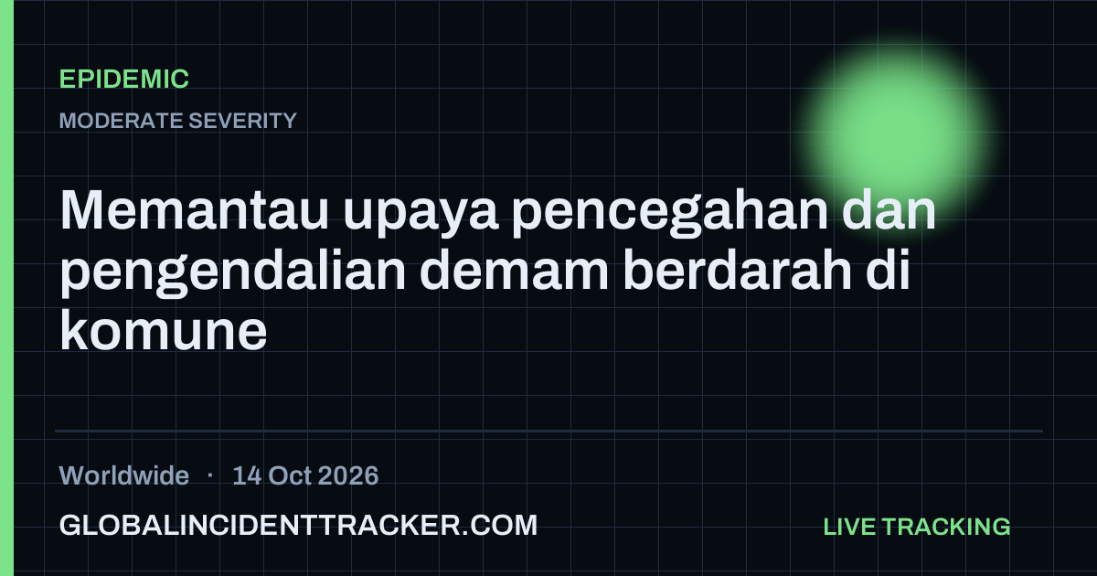 Epidemic incident in worldwide on 14 October 2026 — Global Incident Tracker report card