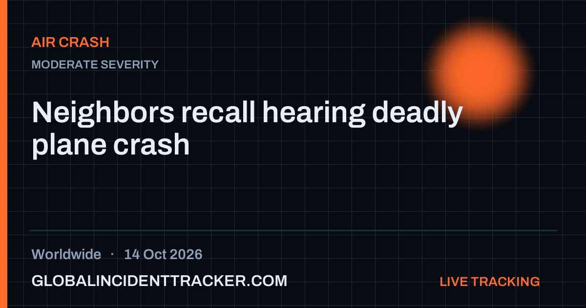 Air Crash incident in worldwide on 14 October 2026 — Global Incident Tracker report card