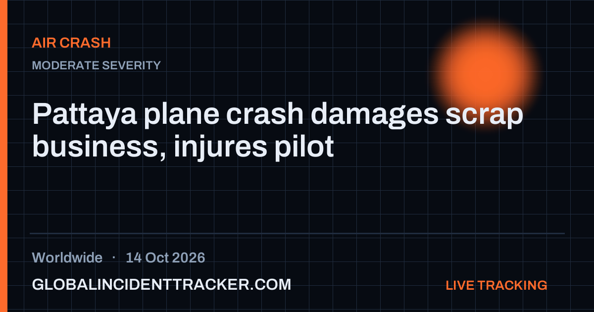 Air Crash incident in worldwide on 14 October 2026 — Global Incident Tracker report card