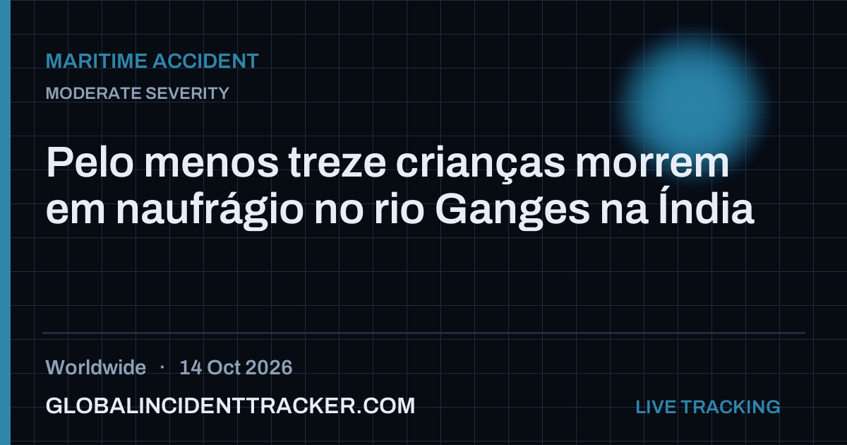 Maritime Accident incident in worldwide on 14 October 2026 — Global Incident Tracker report card