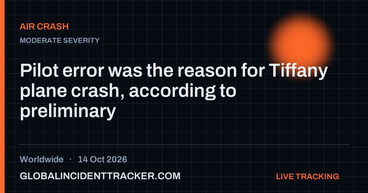 Air Crash incident in worldwide on 14 October 2026 — Global Incident Tracker report card