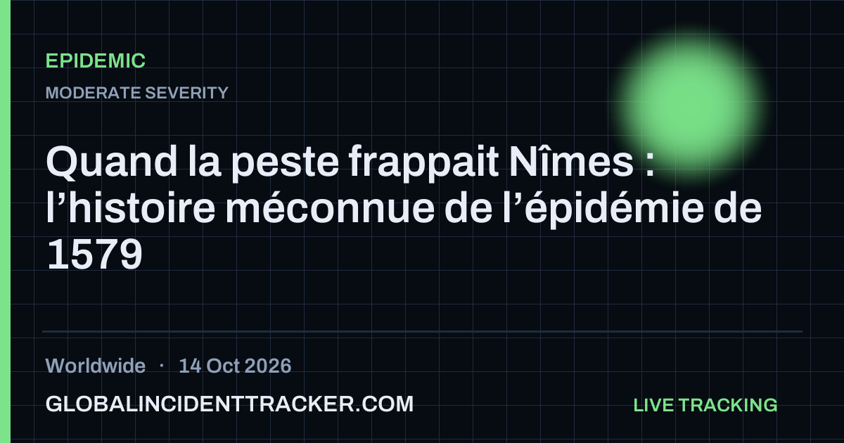 Epidemic incident in worldwide on 14 October 2026 — Global Incident Tracker report card