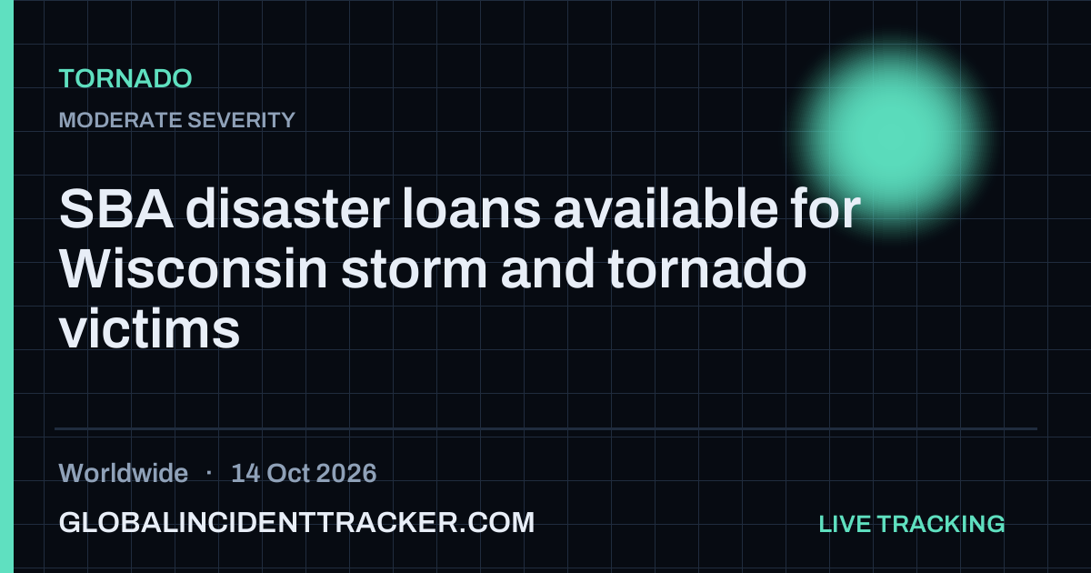 Tornado incident in worldwide on 14 October 2026 — Global Incident Tracker report card