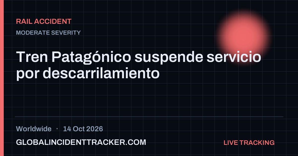 Rail Accident incident in worldwide on 14 October 2026 — Global Incident Tracker report card
