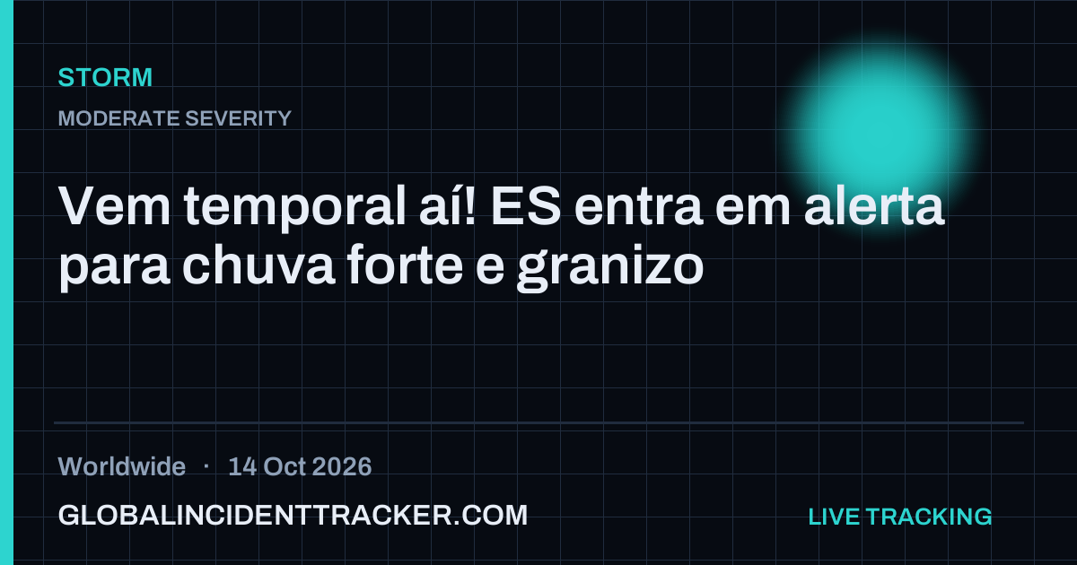 Storm incident in worldwide on 14 October 2026 — Global Incident Tracker report card