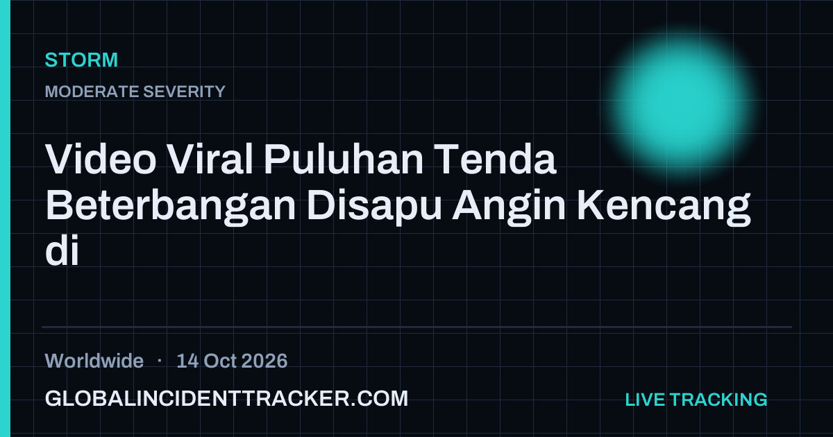 Storm incident in worldwide on 14 October 2026 — Global Incident Tracker report card