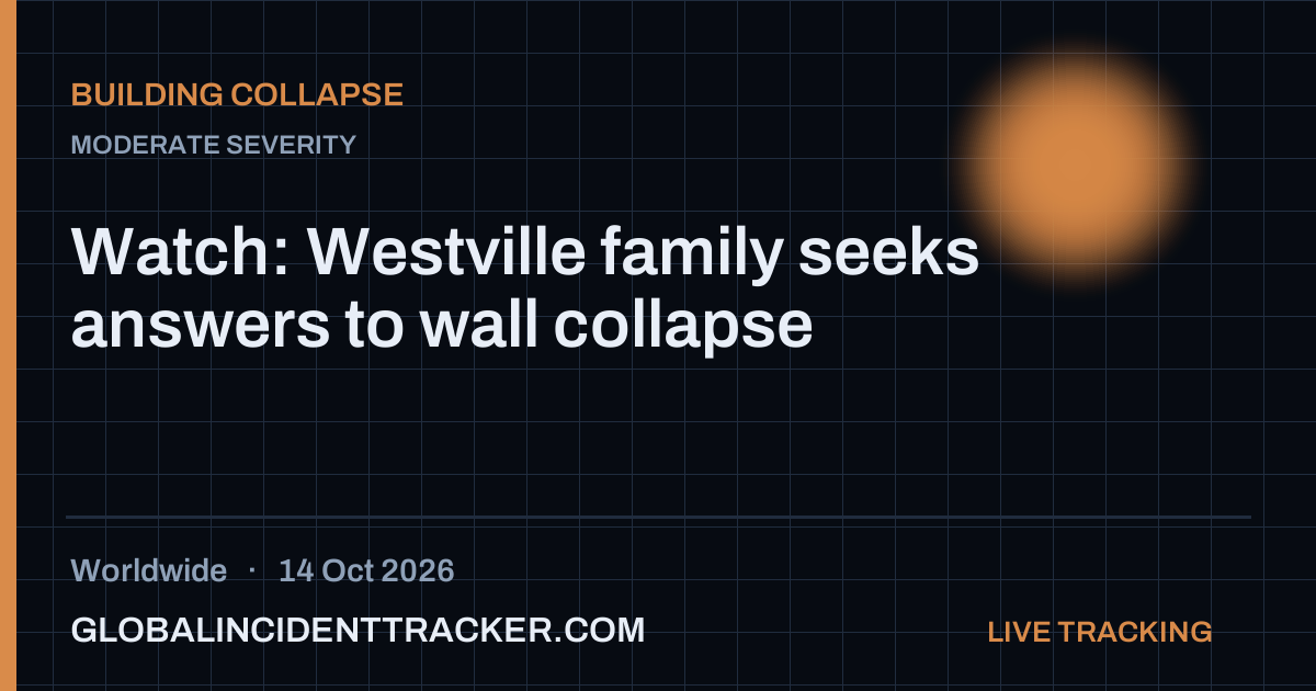Watch: Westville family seeks answers to wall collapse — 14 October 2026