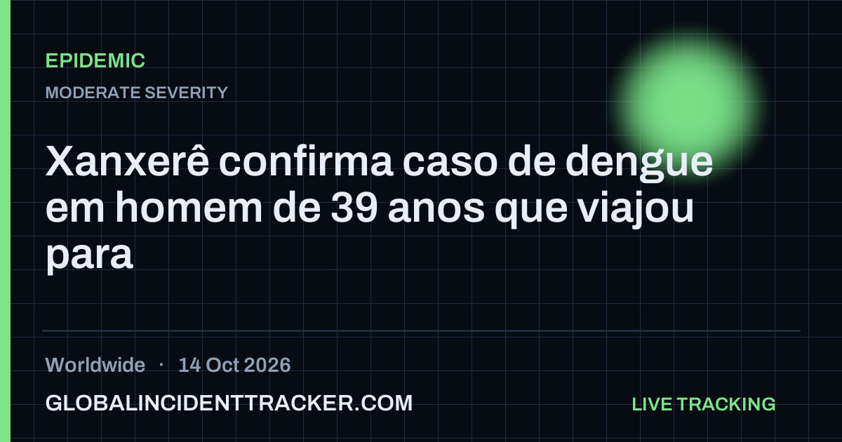 Epidemic incident in worldwide on 14 October 2026 — Global Incident Tracker report card