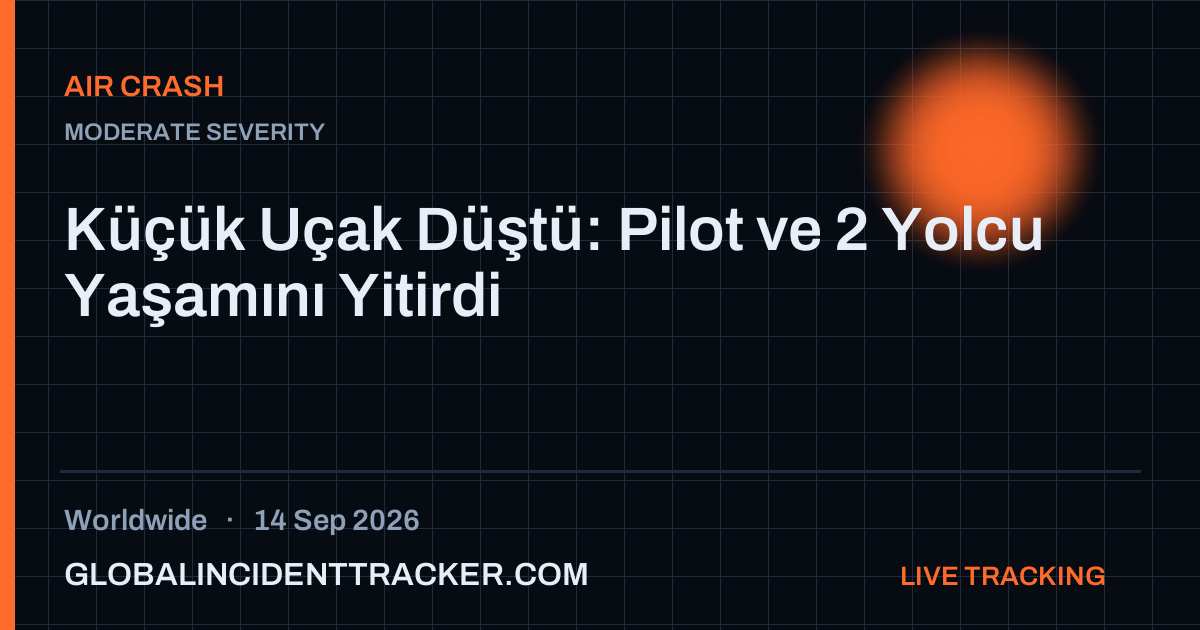 Air Crash incident in worldwide on 14 September 2026 — Global Incident Tracker report card