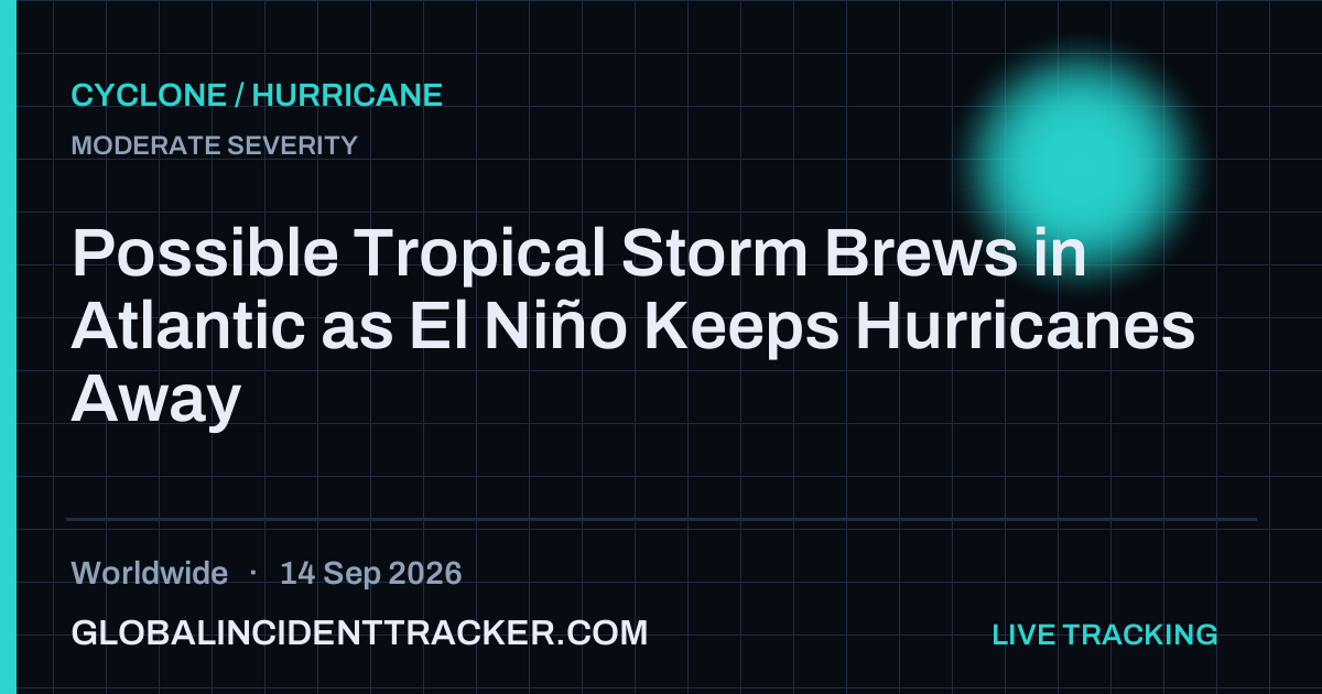 Cyclone / Hurricane incident in worldwide on 14 September 2026 — Global Incident Tracker report card