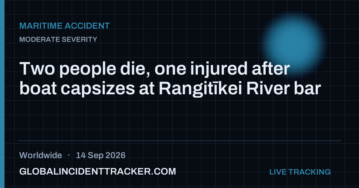 Maritime Accident incident in worldwide on 14 September 2026 — Global Incident Tracker report card