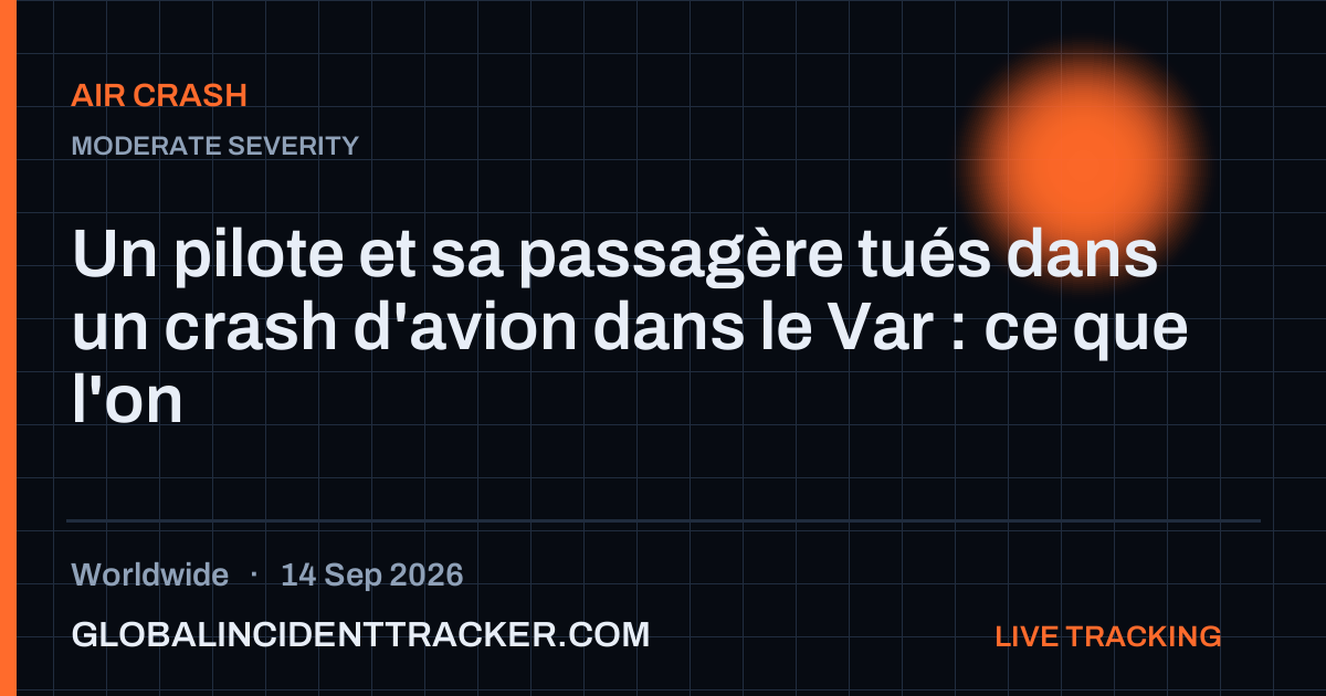 Air Crash incident in worldwide on 14 September 2026 — Global Incident Tracker report card