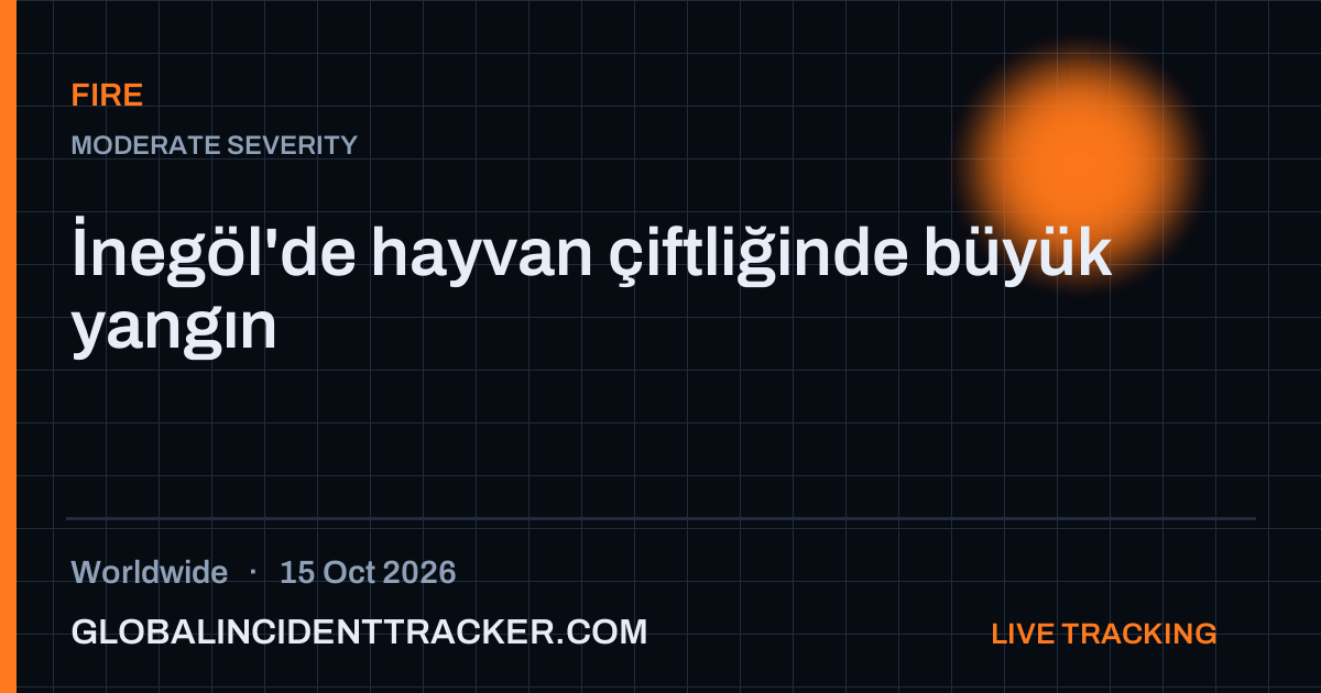 Fire incident in worldwide on 15 October 2026 — Global Incident Tracker report card