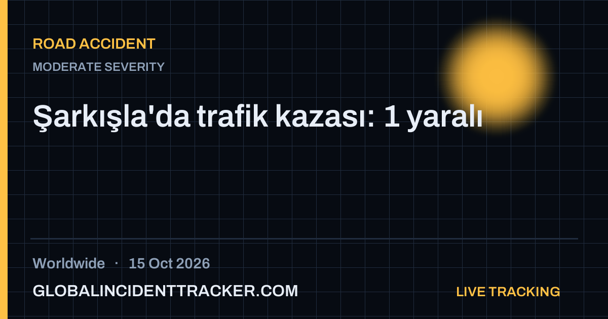 Road Accident incident in worldwide on 15 October 2026 — Global Incident Tracker report card