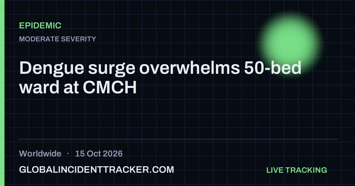 Epidemic incident in worldwide on 15 October 2026 — Global Incident Tracker report card