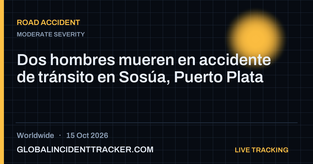 Road Accident incident in worldwide on 15 October 2026 — Global Incident Tracker report card