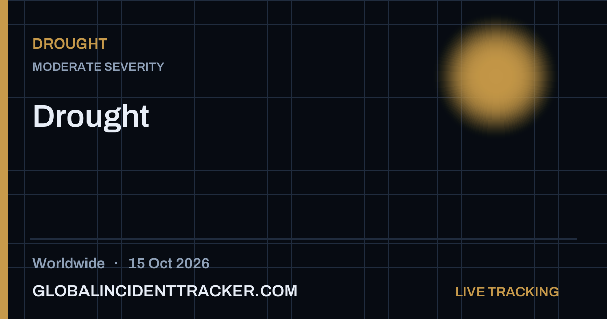 Drought incident in worldwide on 15 October 2026 — Global Incident Tracker report card