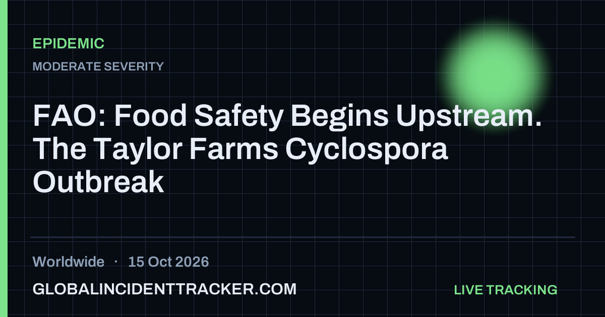 Epidemic incident in worldwide on 15 October 2026 — Global Incident Tracker report card