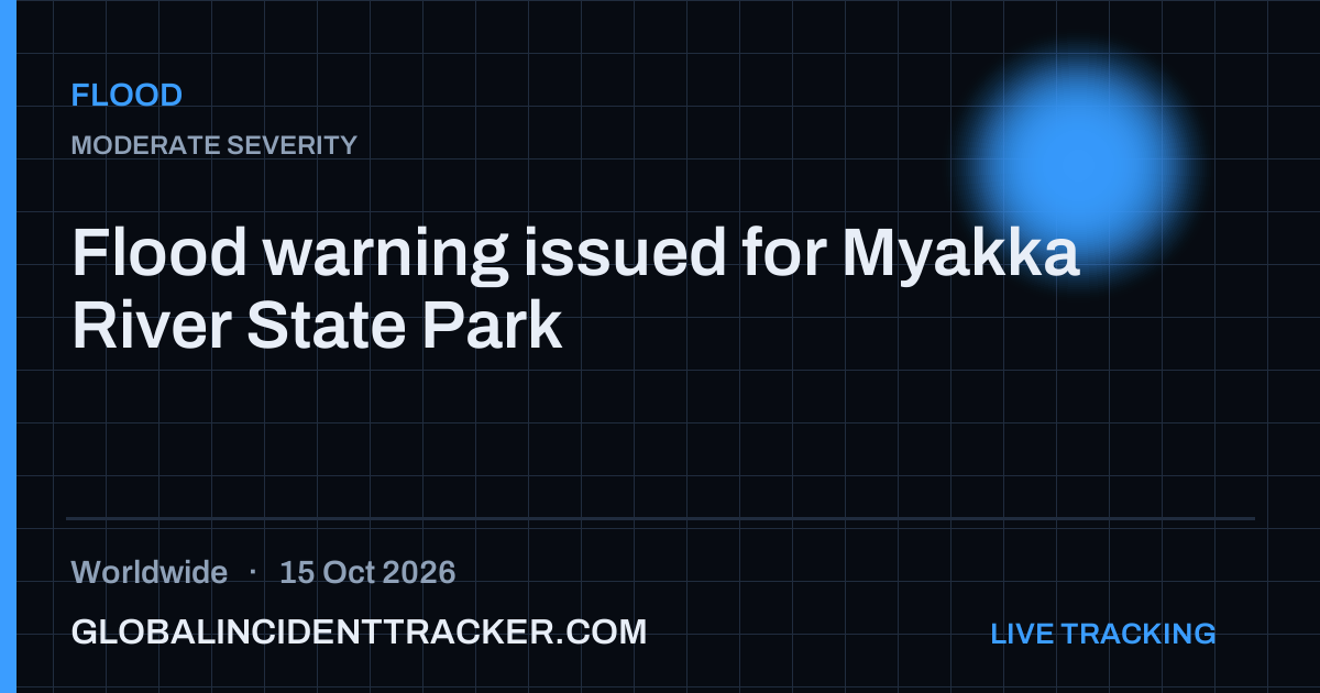 Flood incident in worldwide on 15 October 2026 — Global Incident Tracker report card