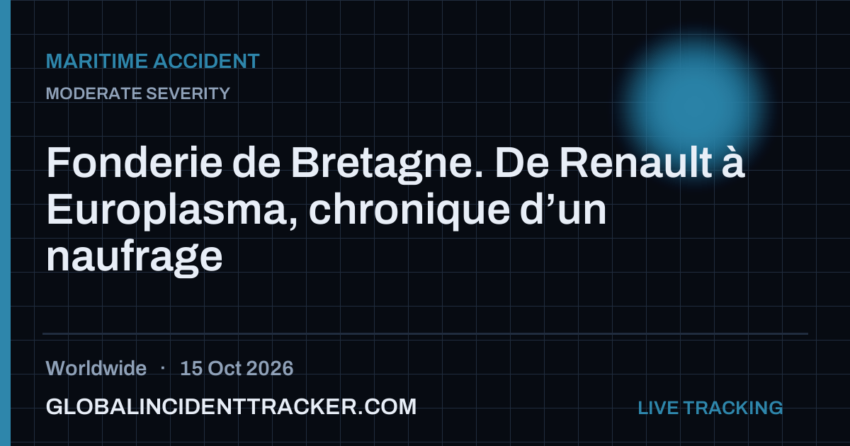 Maritime Accident incident in worldwide on 15 October 2026 — Global Incident Tracker report card
