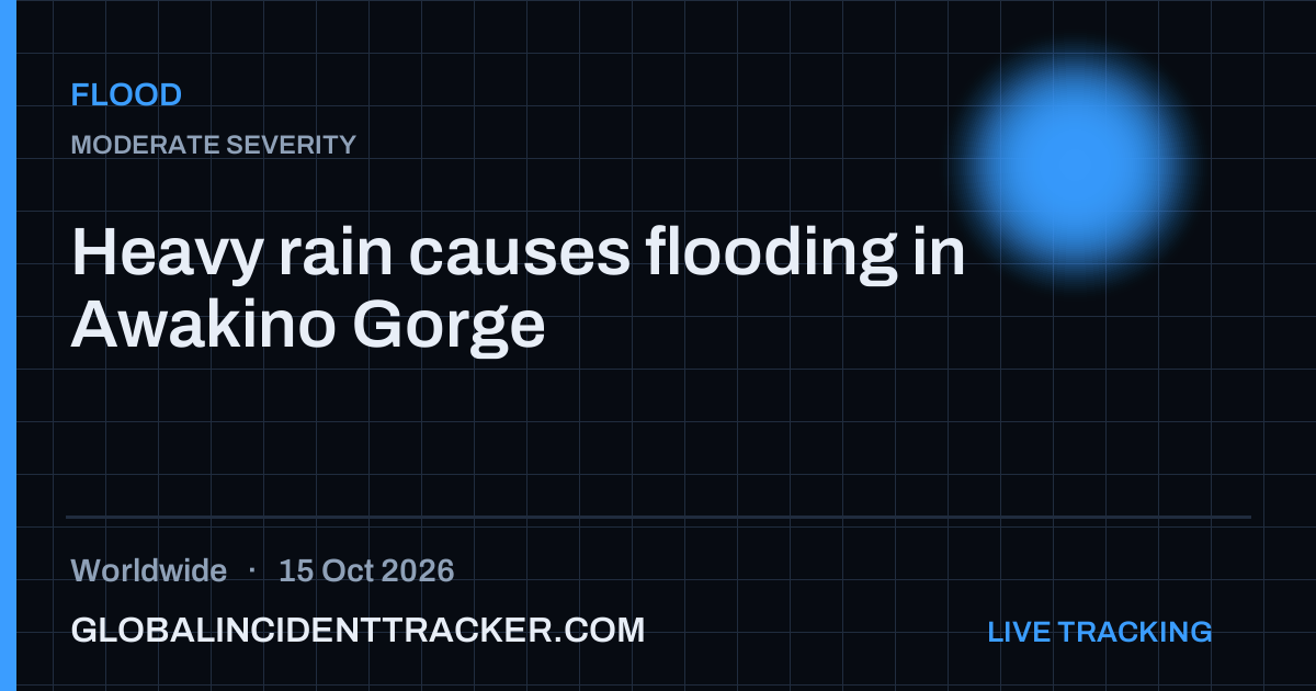 Flood incident in worldwide on 15 October 2026 — Global Incident Tracker report card