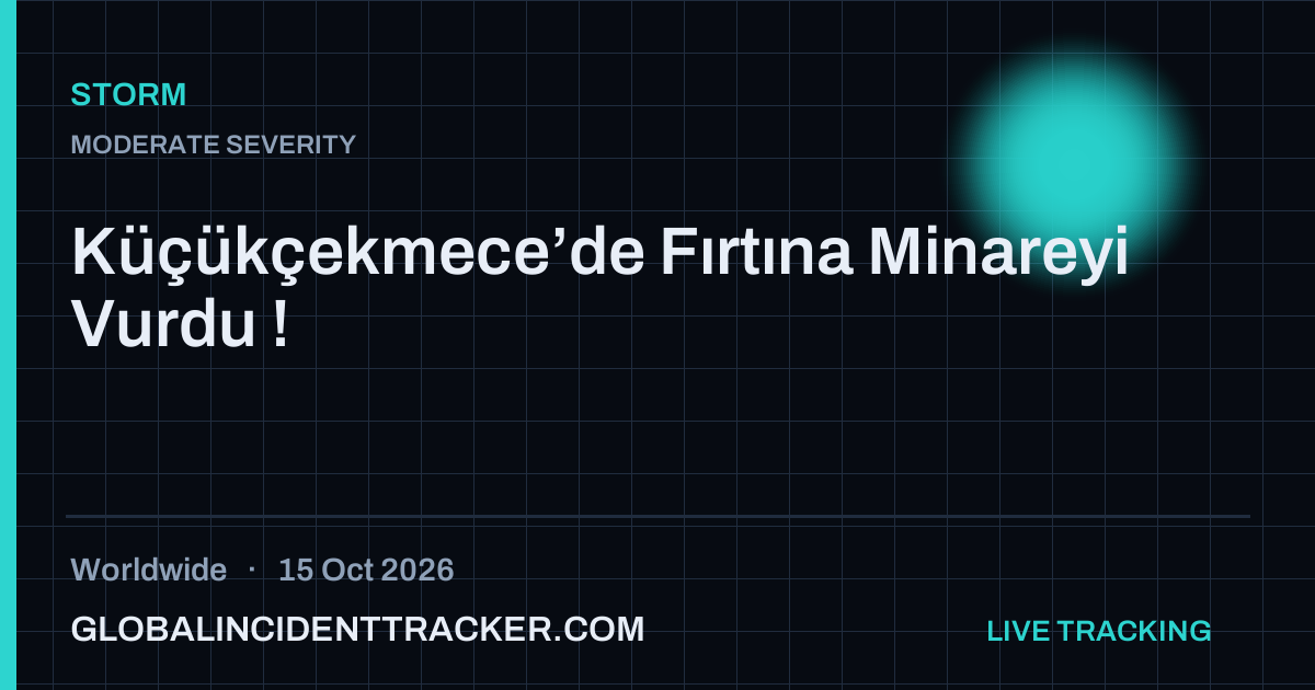Storm incident in worldwide on 15 October 2026 — Global Incident Tracker report card