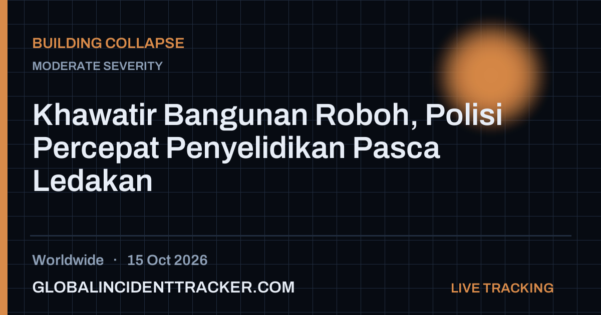 Building Collapse incident in worldwide on 15 October 2026 — Global Incident Tracker report card
