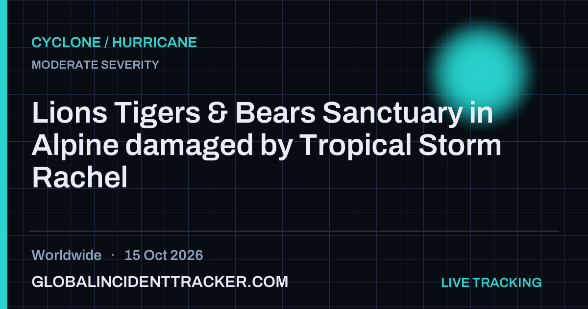 Cyclone / Hurricane incident in worldwide on 15 October 2026 — Global Incident Tracker report card