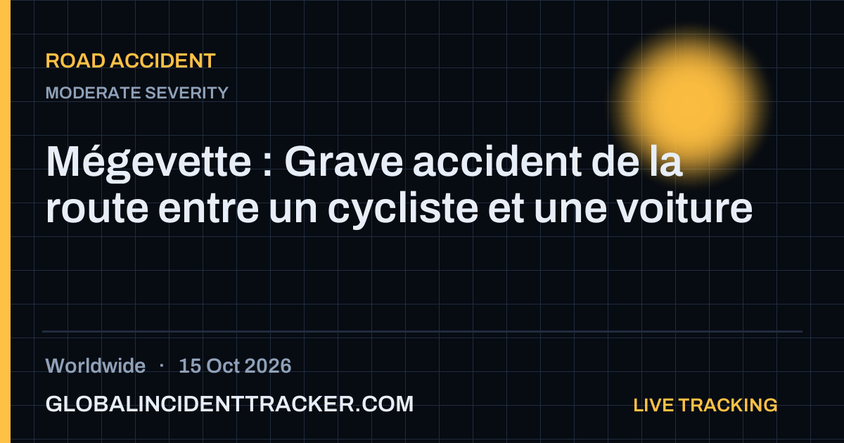 Road Accident incident in worldwide on 15 October 2026 — Global Incident Tracker report card