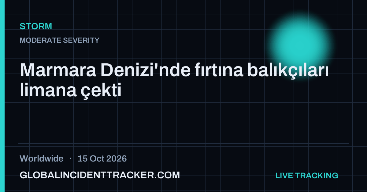 Storm incident in worldwide on 15 October 2026 — Global Incident Tracker report card