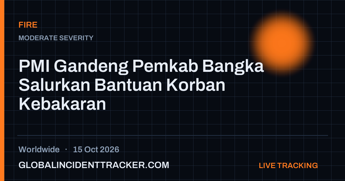 Fire incident in worldwide on 15 October 2026 — Global Incident Tracker report card
