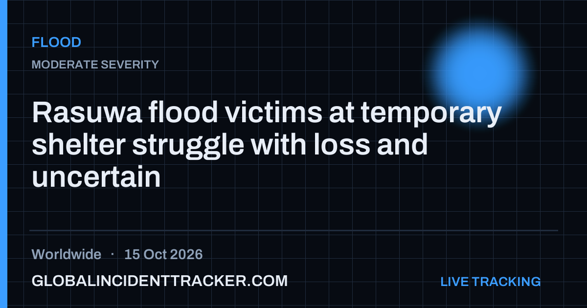 Flood incident in worldwide on 15 October 2026 — Global Incident Tracker report card