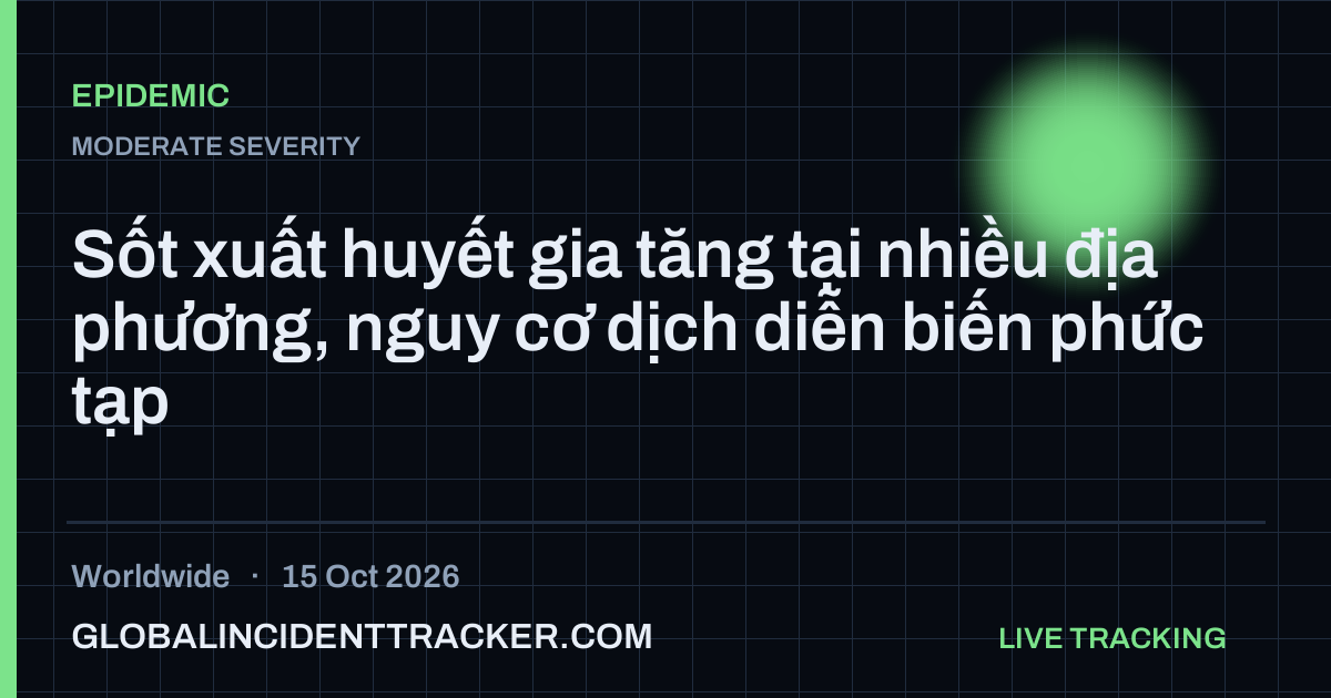 Epidemic incident in worldwide on 15 October 2026 — Global Incident Tracker report card