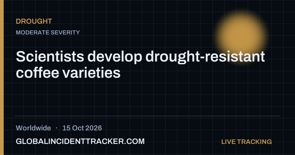 Drought incident in worldwide on 15 October 2026 — Global Incident Tracker report card