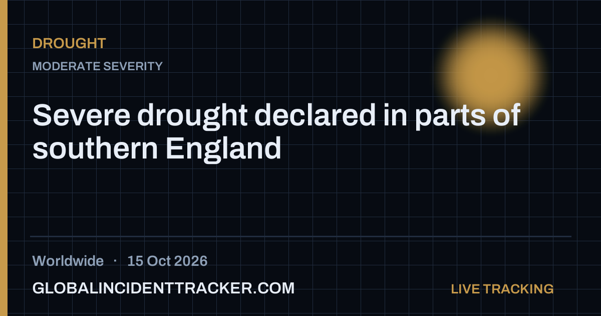 Drought incident in worldwide on 15 October 2026 — Global Incident Tracker report card