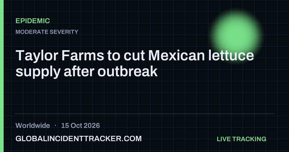 Epidemic incident in worldwide on 15 October 2026 — Global Incident Tracker report card