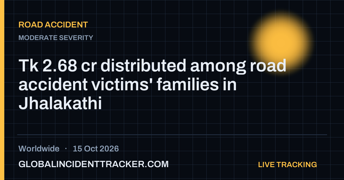 Road Accident incident in worldwide on 15 October 2026 — Global Incident Tracker report card