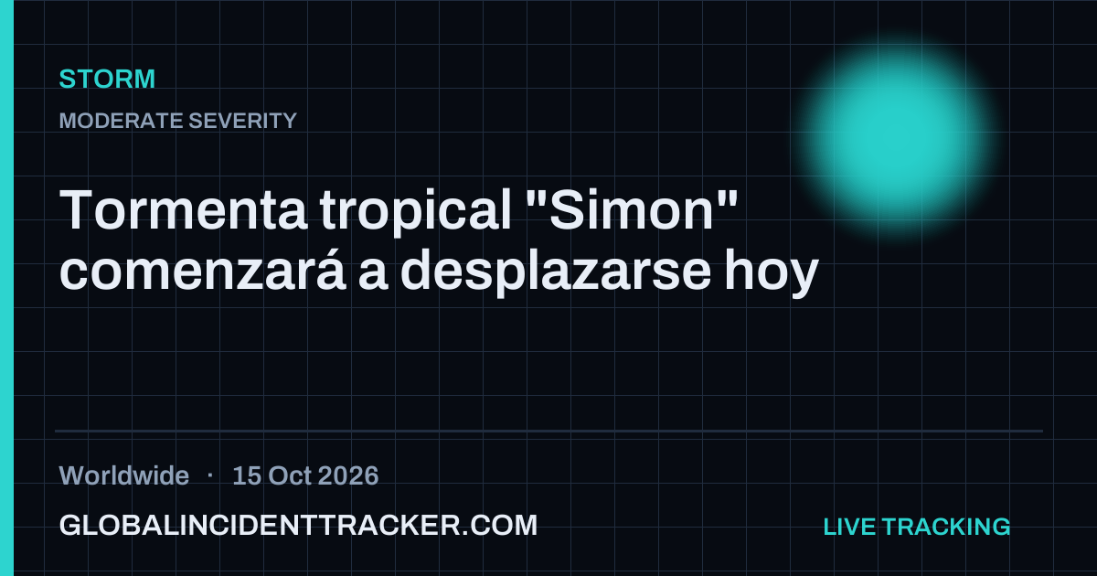 Storm incident in worldwide on 15 October 2026 — Global Incident Tracker report card