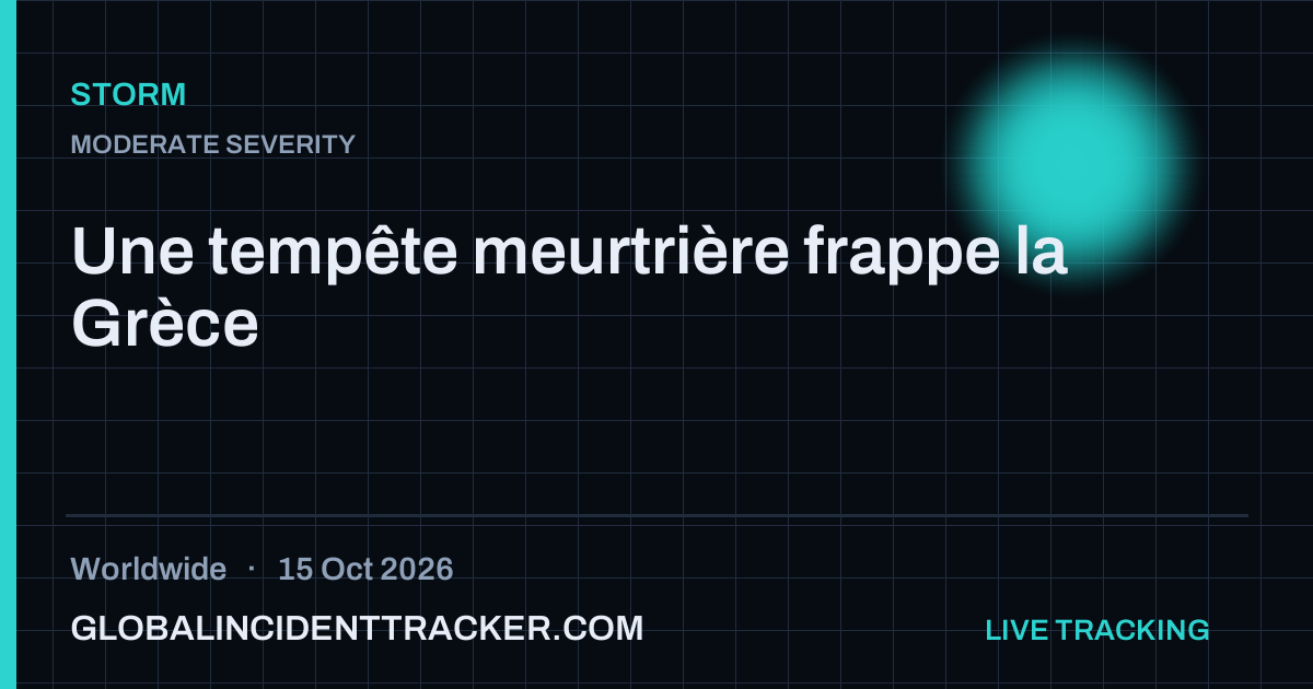 Storm incident in worldwide on 15 October 2026 — Global Incident Tracker report card
