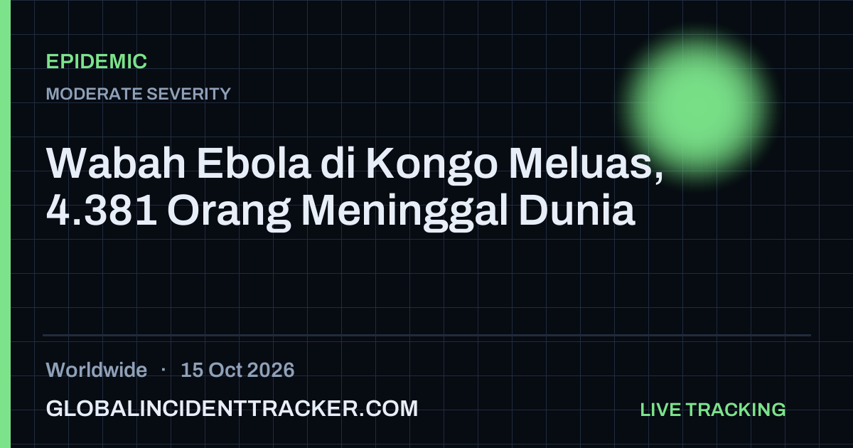 Epidemic incident in worldwide on 15 October 2026 — Global Incident Tracker report card