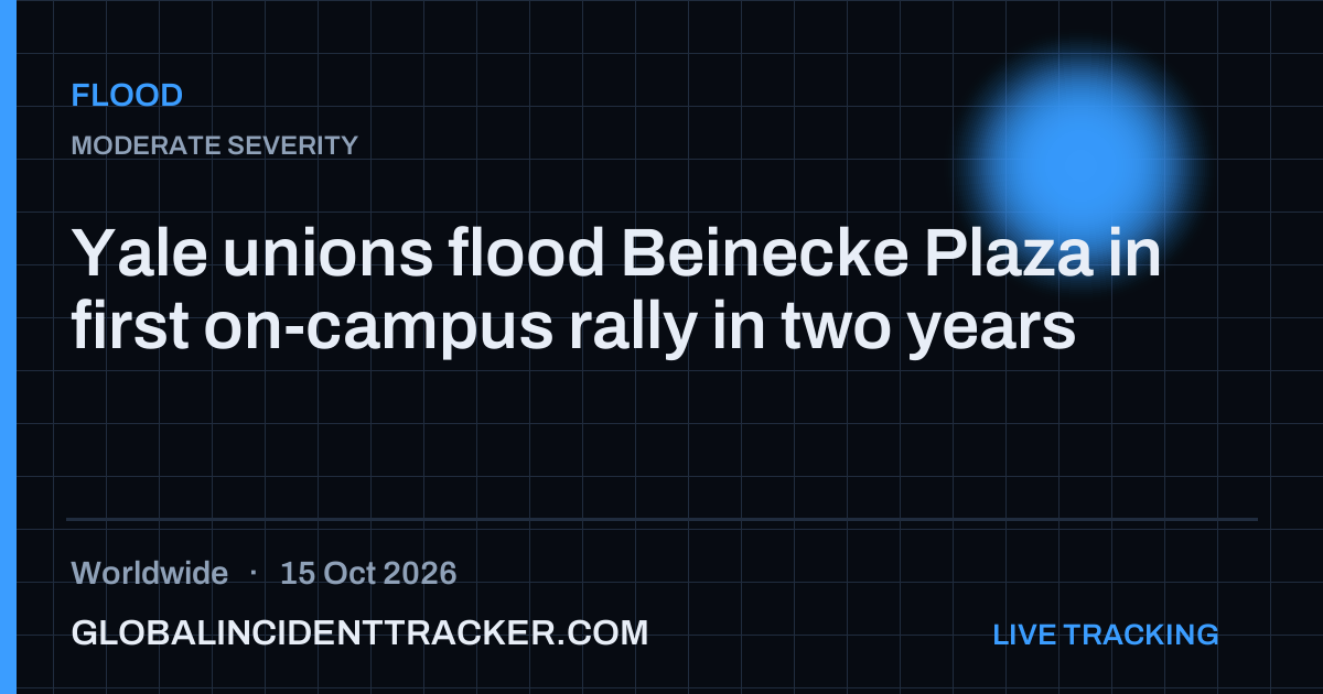 Flood incident in worldwide on 15 October 2026 — Global Incident Tracker report card