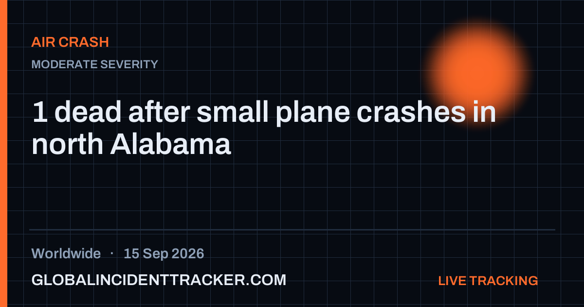Air Crash incident in worldwide on 15 September 2026 — Global Incident Tracker report card