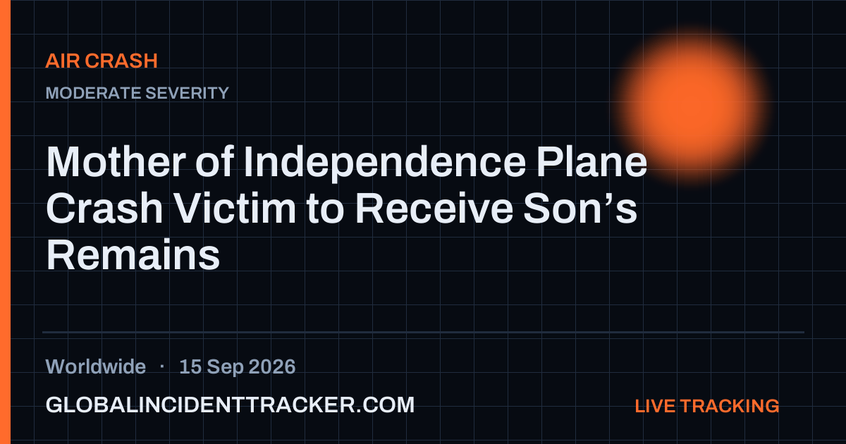 Air Crash incident in worldwide on 15 September 2026 — Global Incident Tracker report card